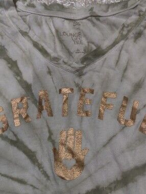 Women's Grateful Olive Tie-Dye Short Sleeve Tee Shirt Size L